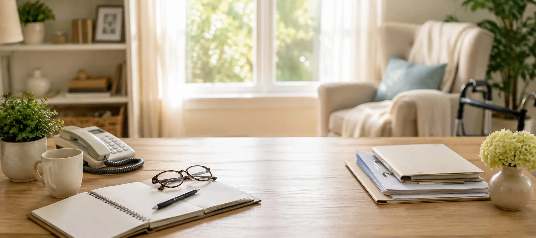 Apex Health Solutions caregiver with a client